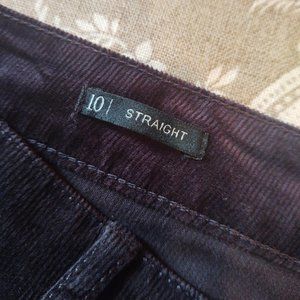 Talbots Black Corduroys - Flawless Five-Pocket, Straight Leg, Size 10